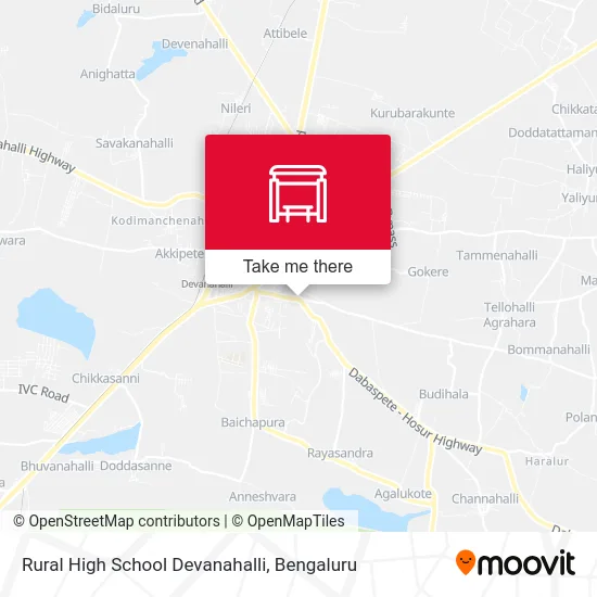 Rural High School Devanahalli map