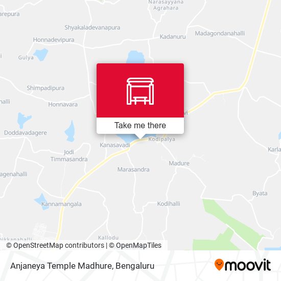 Anjaneya Temple Madhure map