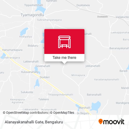 Alanayakanahalli Gate map