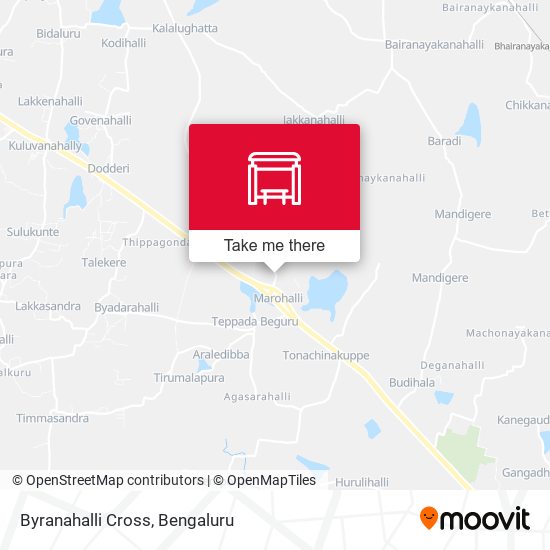 Byranahalli Cross map