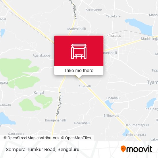 Sompura Tumkur Road map