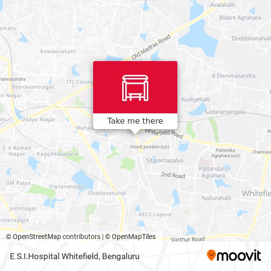 E.S.I.Hospital Whitefield map