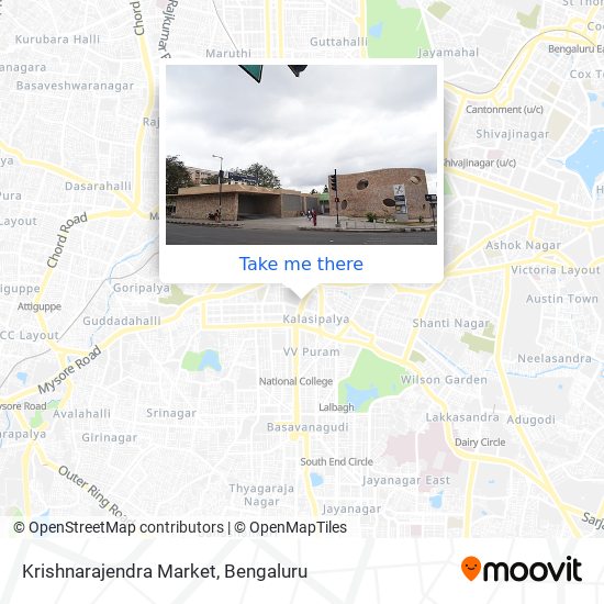 Krishnarajendra Market map