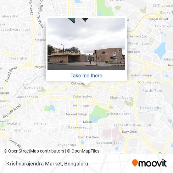 Krishnarajendra Market map