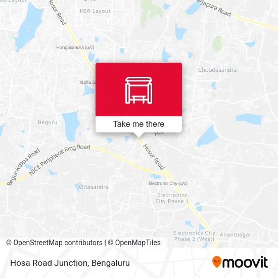 Hosa Road Junction map