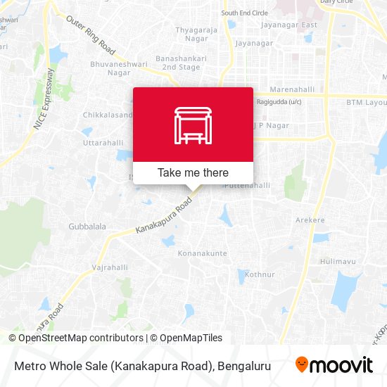Metro Whole Sale (Kanakapura Road) map