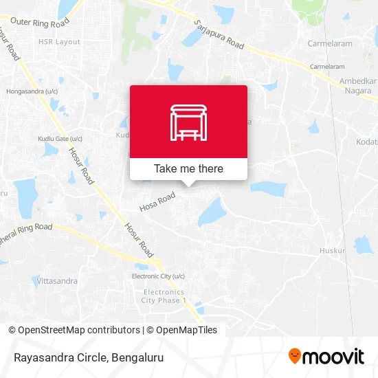 Rayasandra Circle map