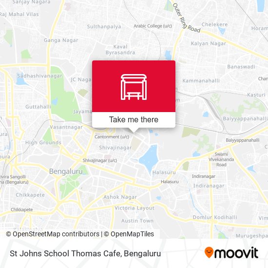 St Johns School Thomas Cafe map