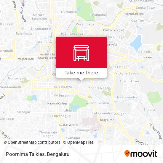 Poornima Talkies map