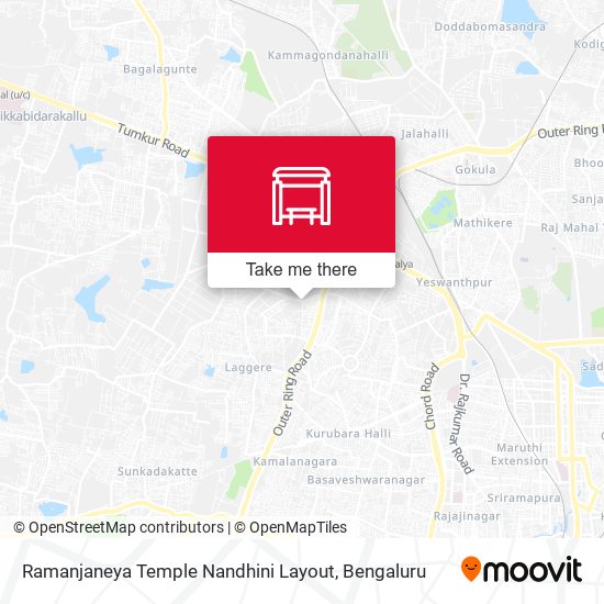 Ramanjaneya Temple Nandhini Layout map