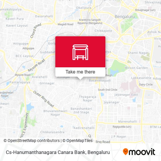 Cs-Hanumanthanagara Canara Bank map