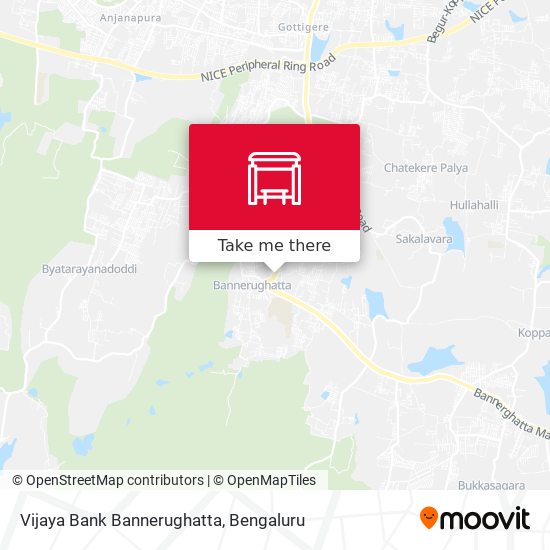 Vijaya Bank Bannerughatta map