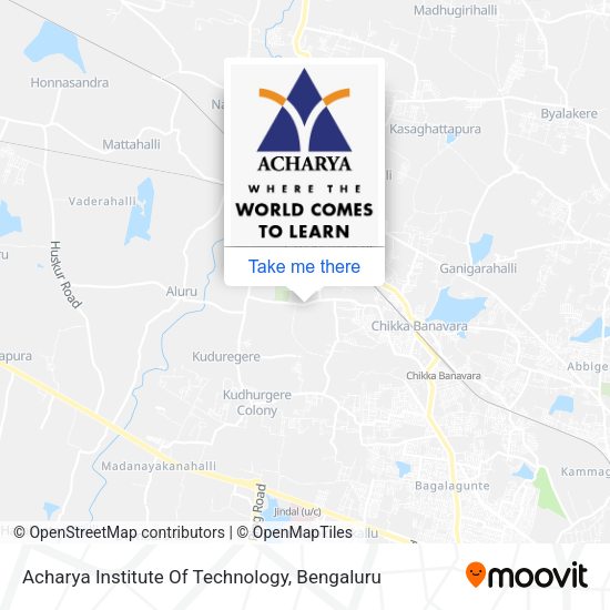 Acharya Institute Of Technology map