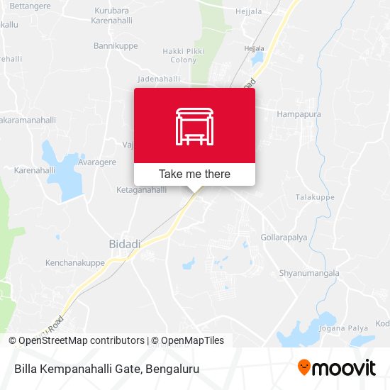 Billa Kempanahalli Gate map