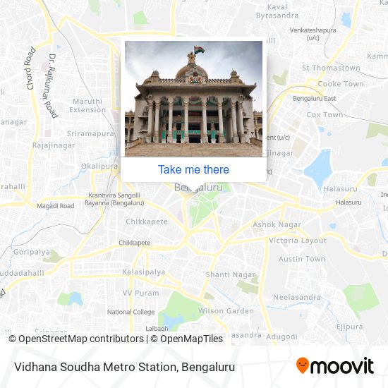 Vidhana Soudha Metro Station map