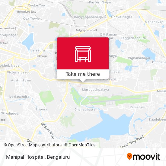 Manipal Hospital map