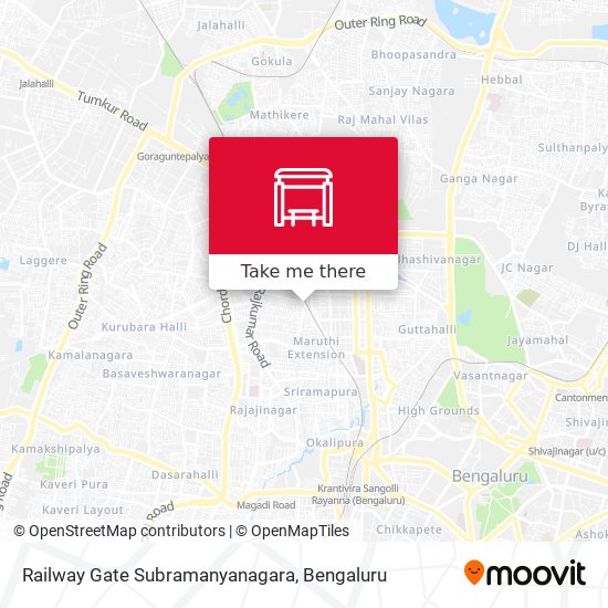 Railway Gate Subramanyanagara map
