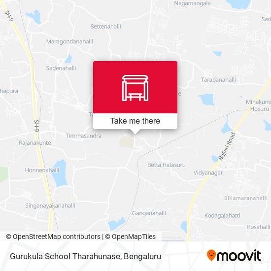 Gurukula School Tharahunase map