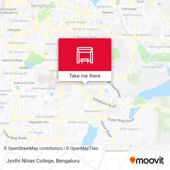 Jyothi Nivas College map