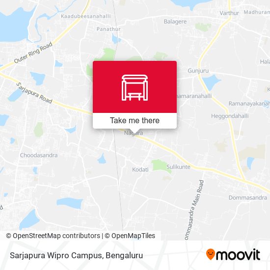Sarjapura Wipro Campus map