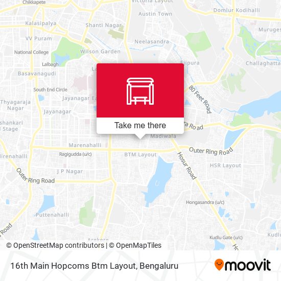 16th Main Hopcoms Btm Layout map