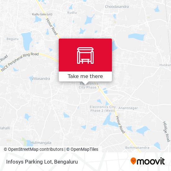 Infosys Parking Lot map