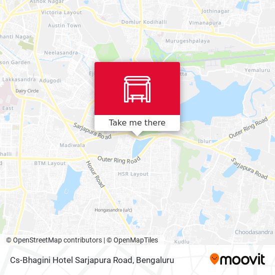 Cs-Bhagini Hotel Sarjapura Road map