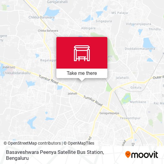 Basaveshwara Peenya Satellite Bus Station map