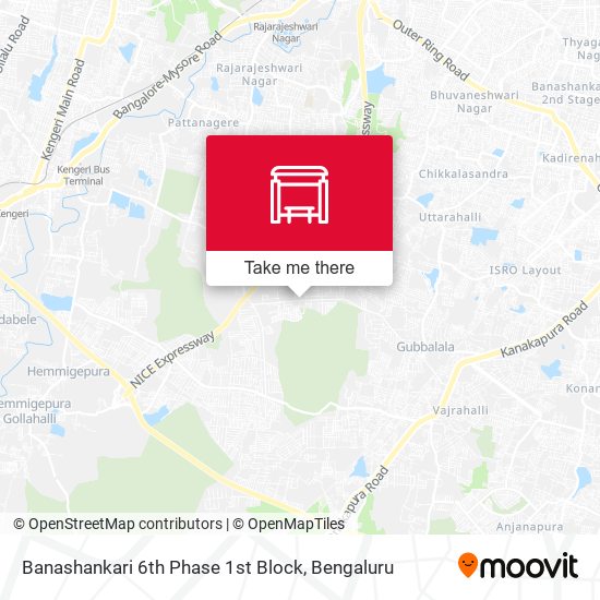 Banashankari 6th Phase 1st Block map