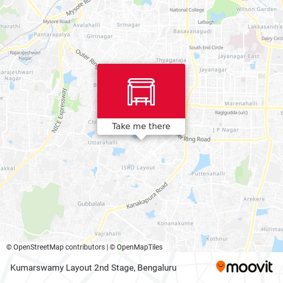 Kumarswamy Layout 2nd Stage map