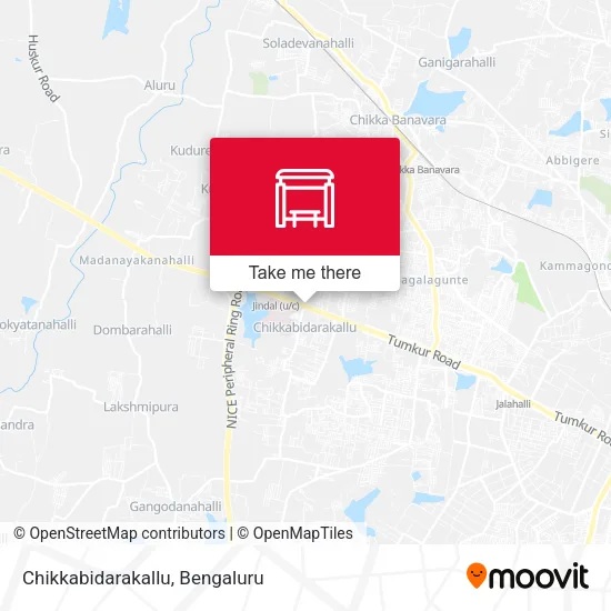 Chikkabidarakallu map