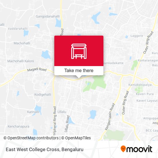 East West College Cross map