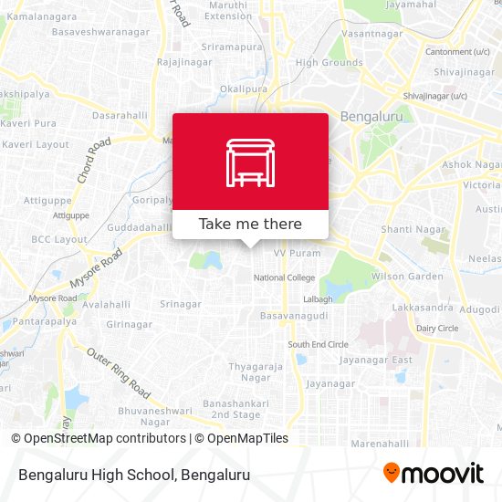 Bengaluru High School map