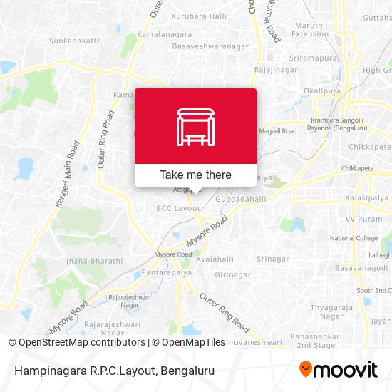 Hampinagara R.P.C.Layout map