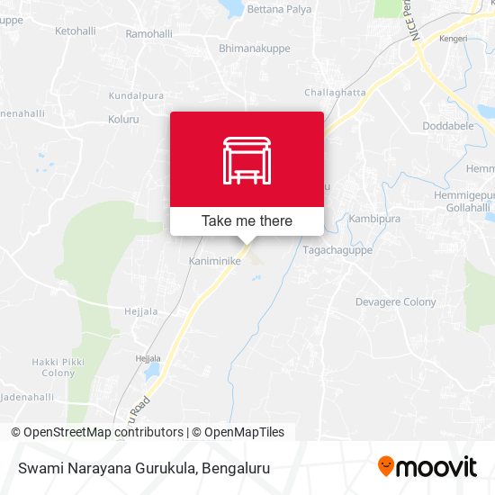 Swami Narayana Gurukula map