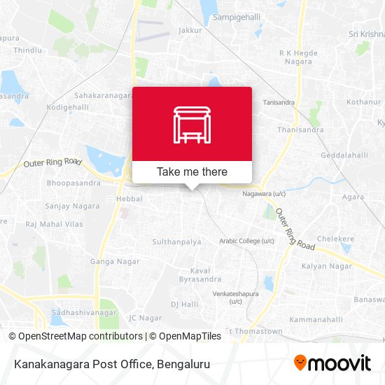 Kanakanagara Post Office map