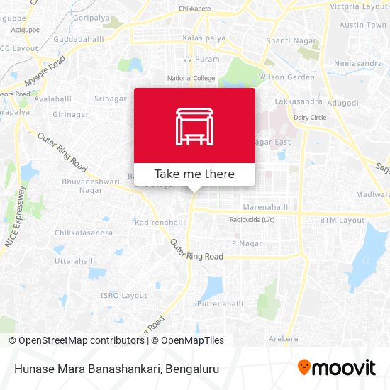 Hunase Mara Banashankari map