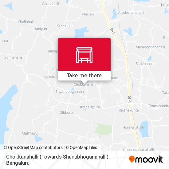 Chokkanahalli (Towards Shanubhoganahalli) map