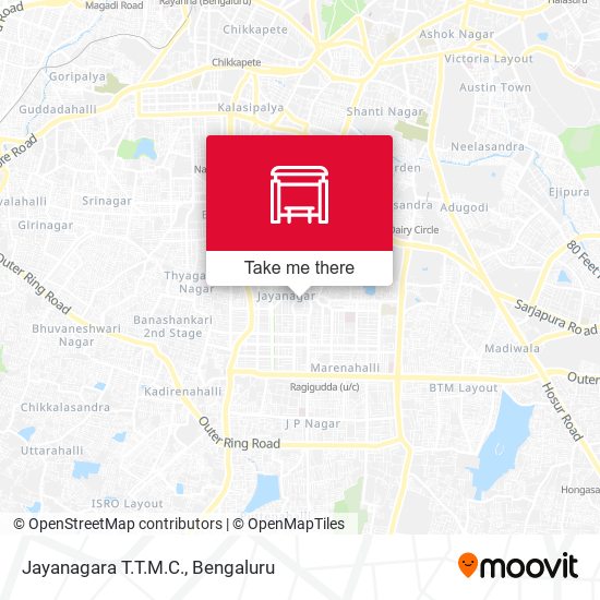 Jayanagara T.T.M.C. map