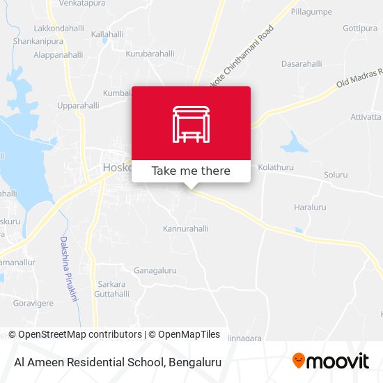 Al Ameen Residential School map