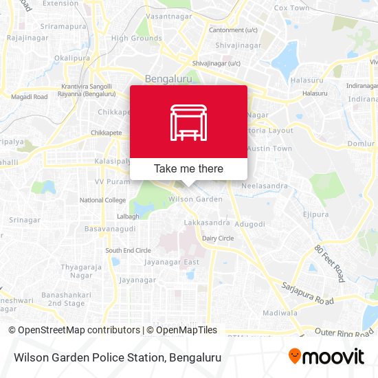 Wilson Garden Police Station map