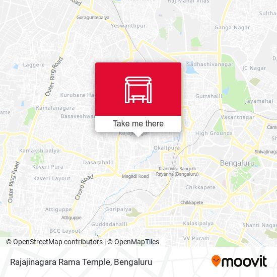 Rajajinagara Rama Temple map