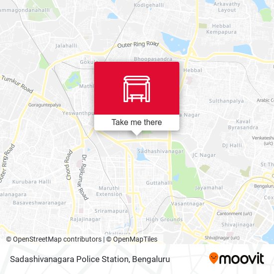 Sadashivanagara Police Station map