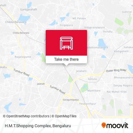 H.M.T.Shopping Complex map