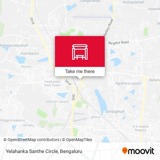 Yelahanka Santhe Circle map
