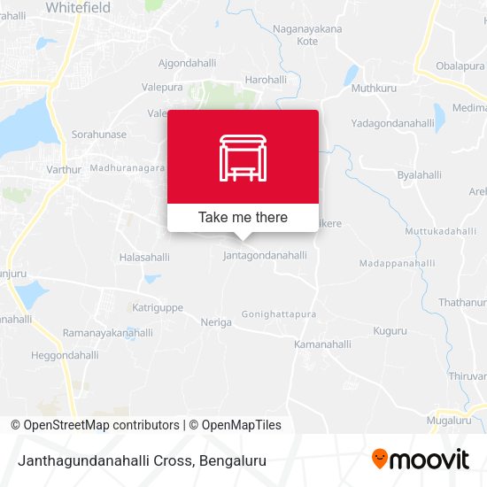 Janthagundanahalli Cross map