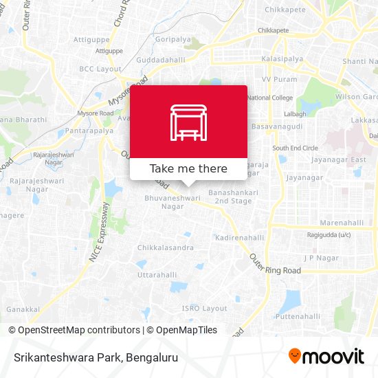 Srikanteshwara Park map