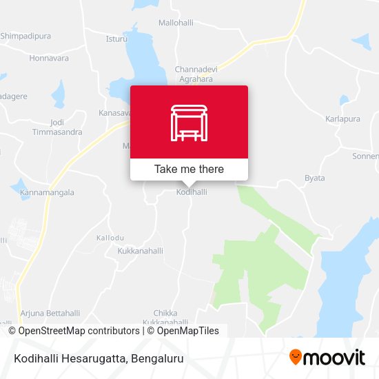 Kodihalli Hesarugatta map