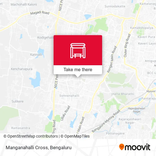 Manganahalli Cross map