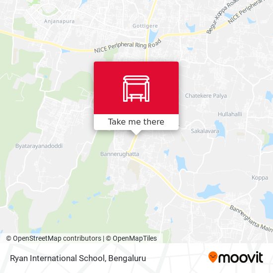 Ryan International School map